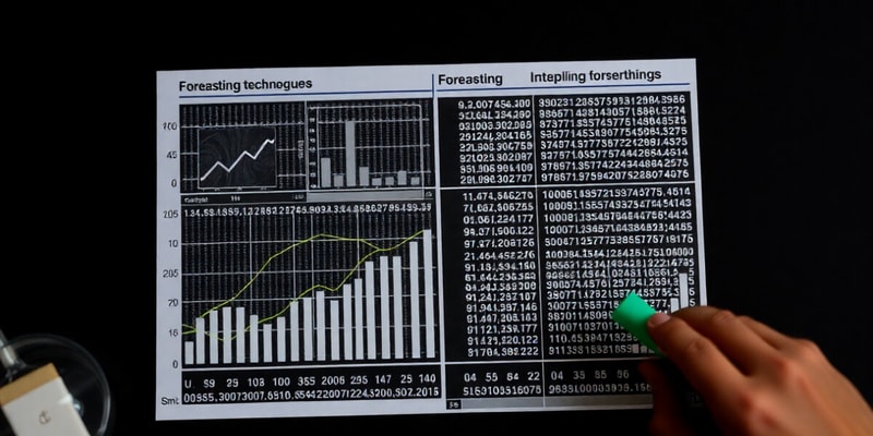 Statistics Sampling Methods and Forecasting