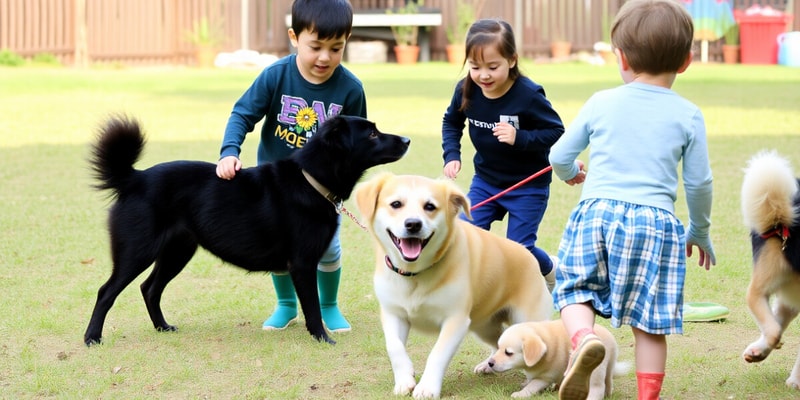 Hunde und Kinder: Spielzeit im Freien