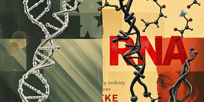 DNA and RNA Comparison Quiz