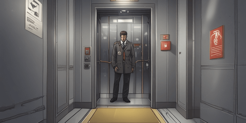 Procedimiento de intervención en ascensores
