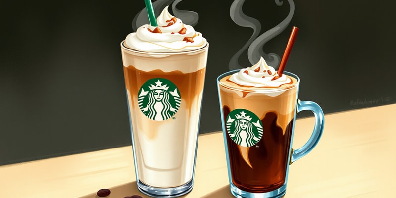 Starbucks Training Drink Recipes