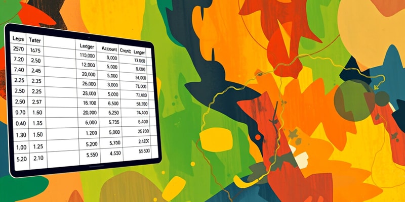 Accounts and Ledger Analysis