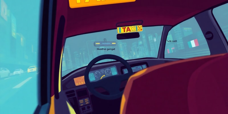 Taxi Vocabulary and Phrases