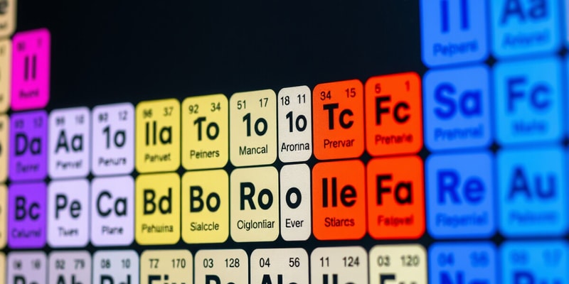 Quiz sobre Elementos Químicos