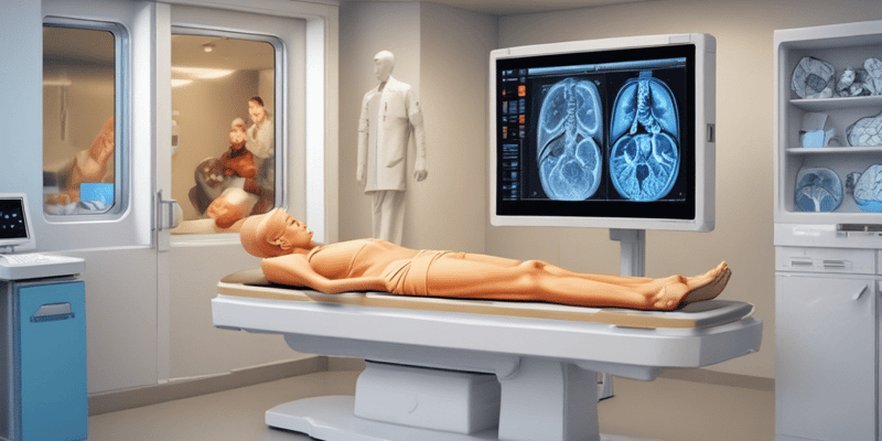 CT Patient Table and Image Display Process