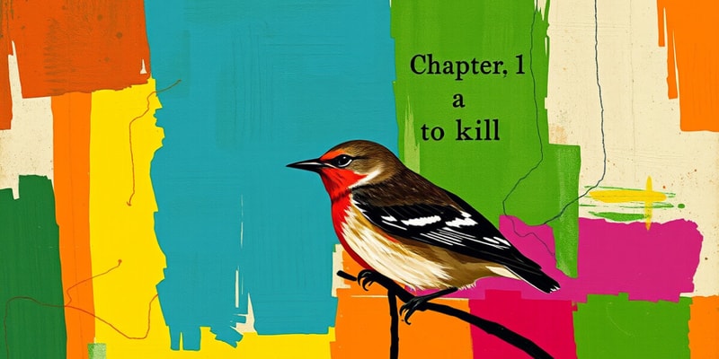 To Kill a Mockingbird - Chapter 1 Flashcards