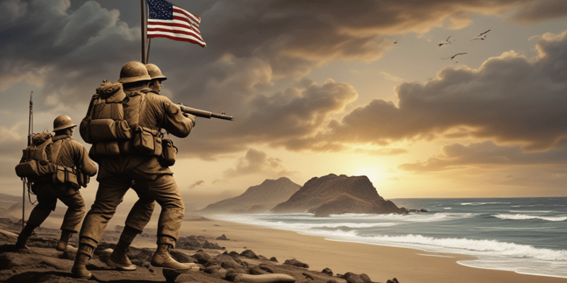 Reporting from Iwo Jima during World War II