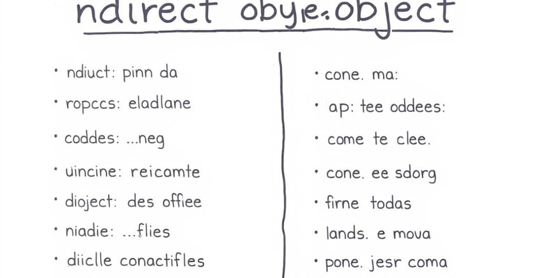 Indirect Object Pronouns Flashcards