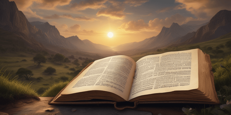Biblical Poetry: The Book of Psalms