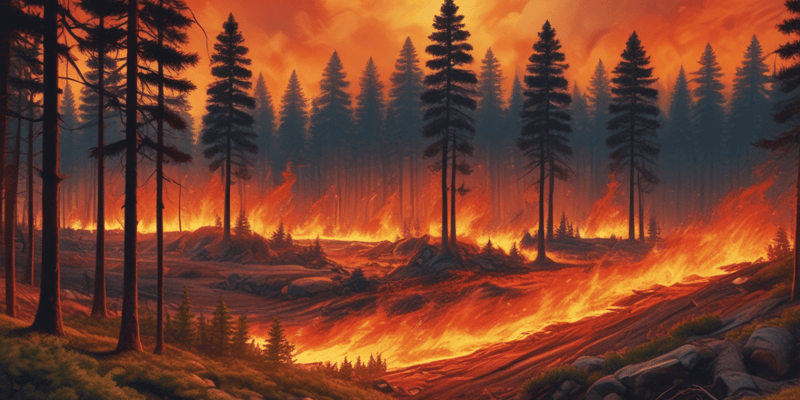 Incendios forestales: comportamiento y patrones
