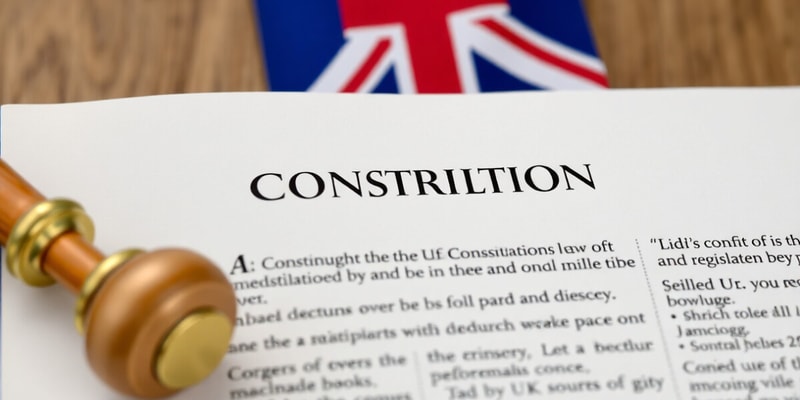 Sources of the UK Constitution