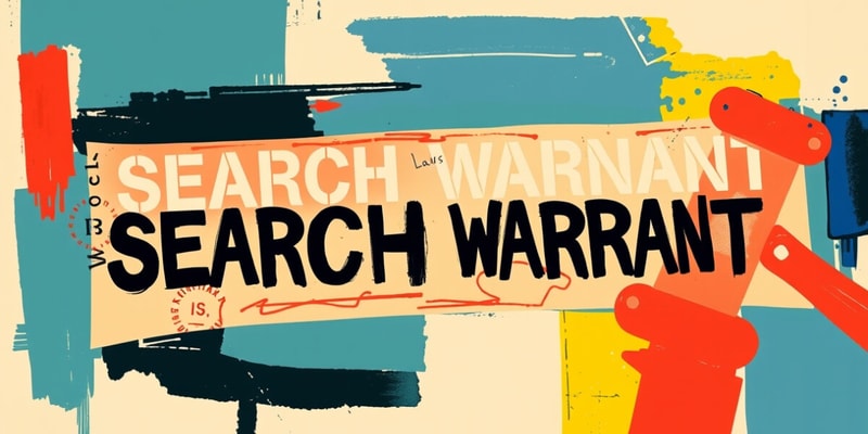 Search Warrant Procedures