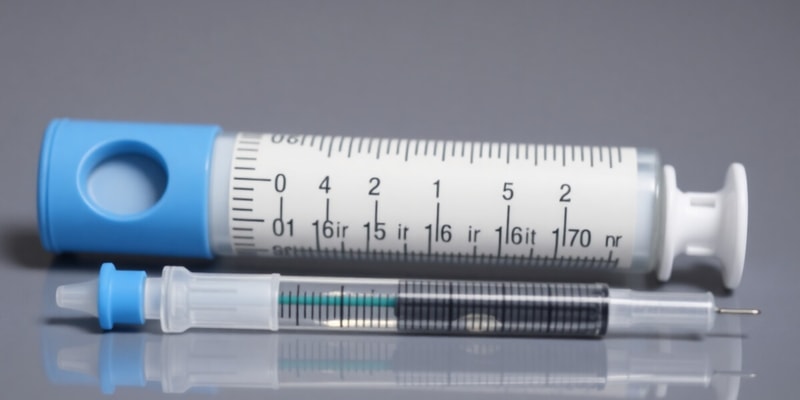 Injectable Diabetes Quiz