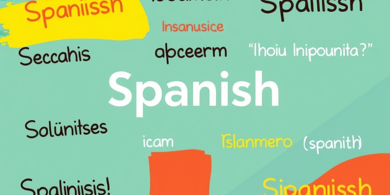 Vocabulario en Español: Palabras Clave