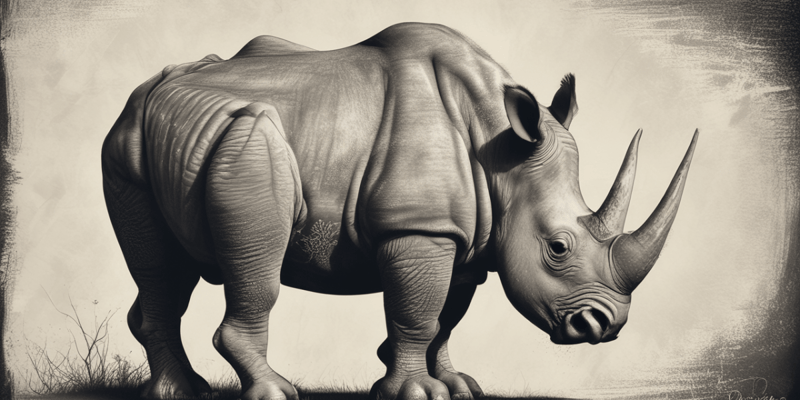 Rhino Horn Stockpile in South Africa