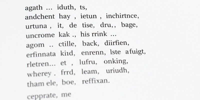 Linguistics Quiz: Antonyms and Affixes