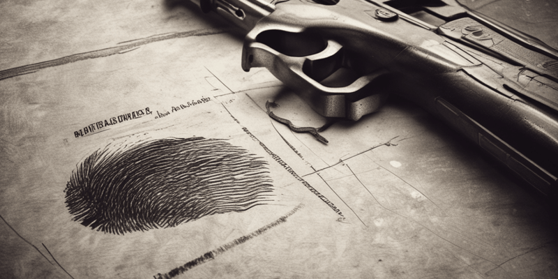 Fingerprint Evidence in Crime Scene Investigation