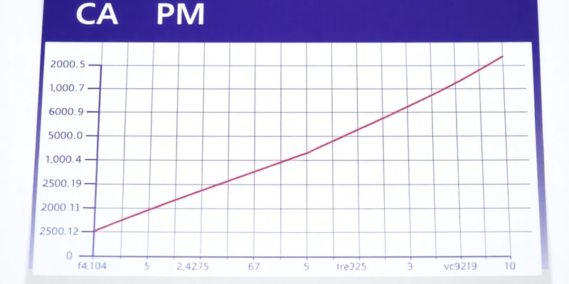 Regression Analysis and CAPM Quiz