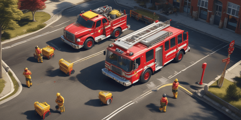 Firefighter Vehicle Placement - Staging and Positioning Quiz