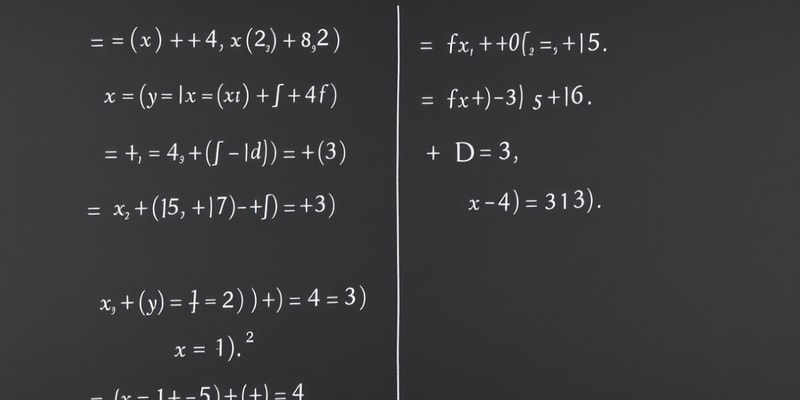 Mathematics Functions: Domain and Range