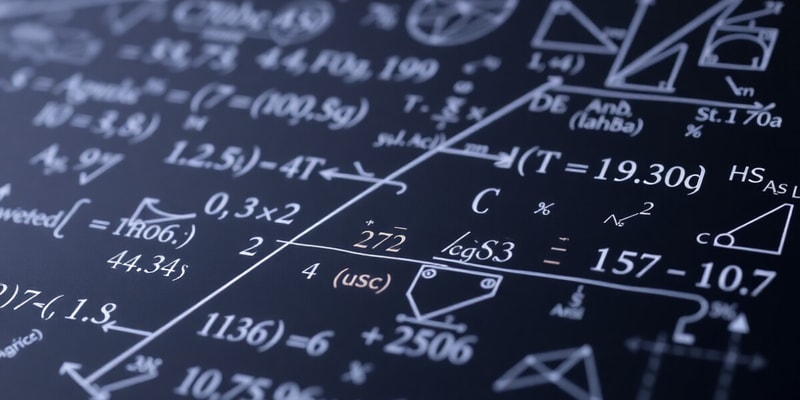 Calculs Mathematiques: Equations et Statistiques