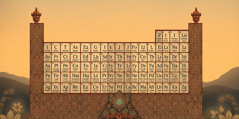 Science Chapter: Elements and Periodic Table