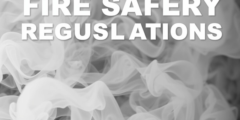 Fire Safety Codes and Standards Quiz