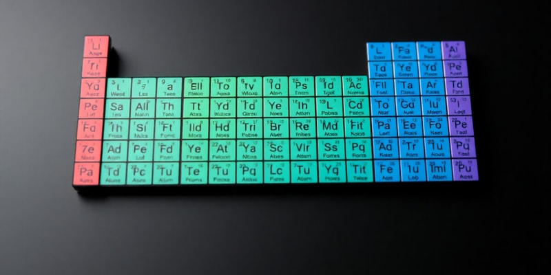 Tabla Periódica y Estructura Atómica