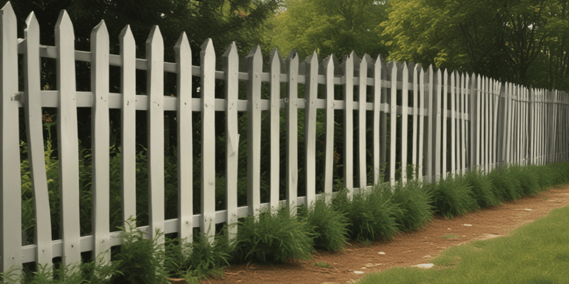 Building a Vinyl Fence on a Slope