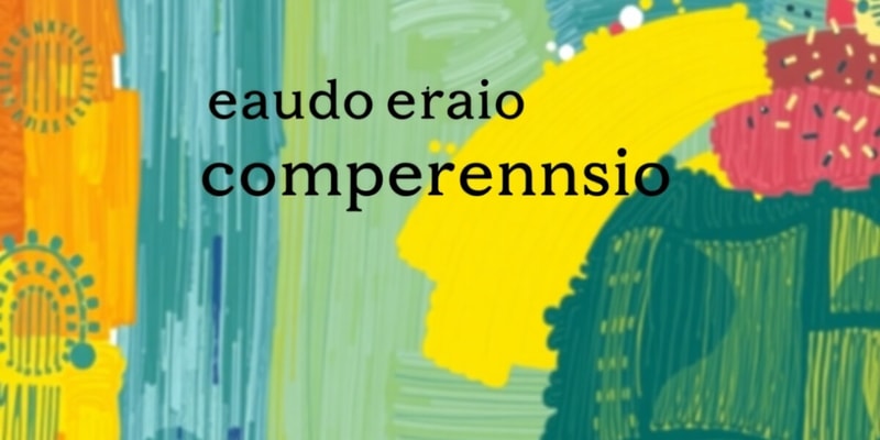 Comprensión Lectora en Español