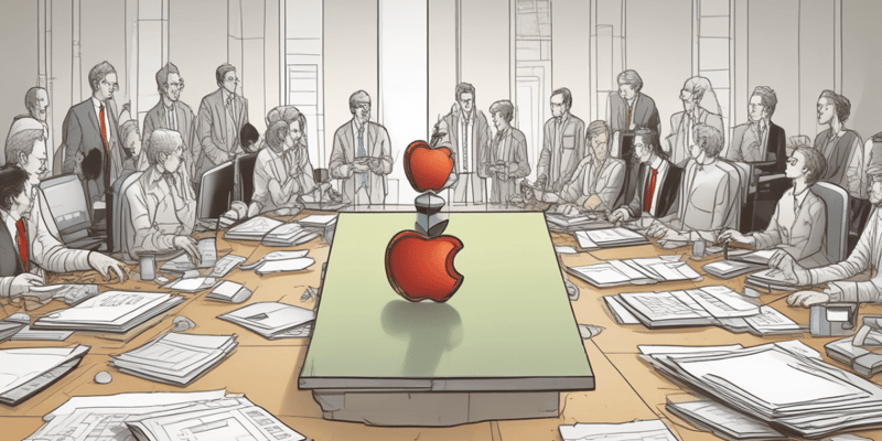 Steve Jobs' Organizational Restructuring at Apple
