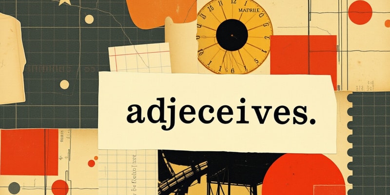 Flashcards de Adjectivos para Clases