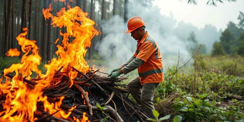 Evaluación de Riesgos en Quema de Residuos Forestales