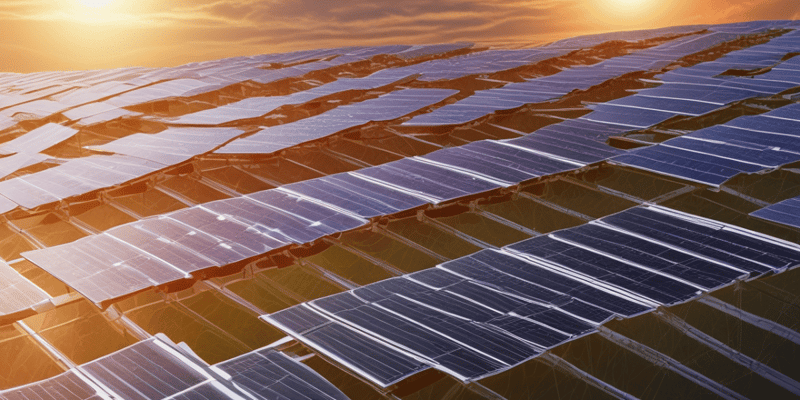 Photovoltaic Cells and Solar Energy