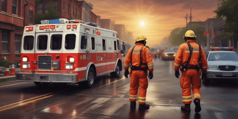 EMS Response to Disasters and MCIs