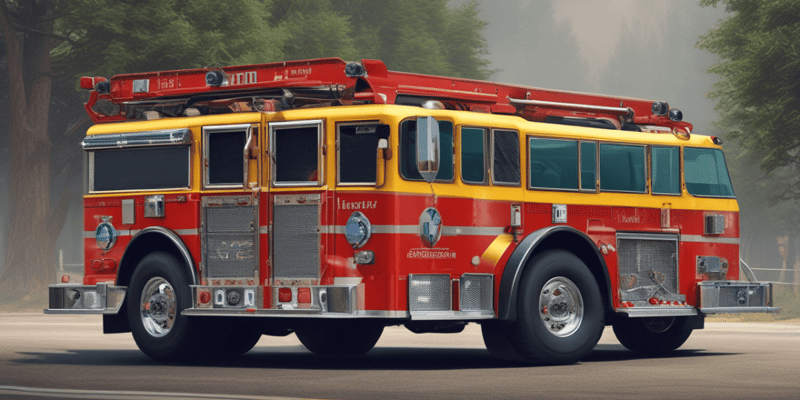 Specialized Motor Vehicles: Firefighting and Rescue Vehicles