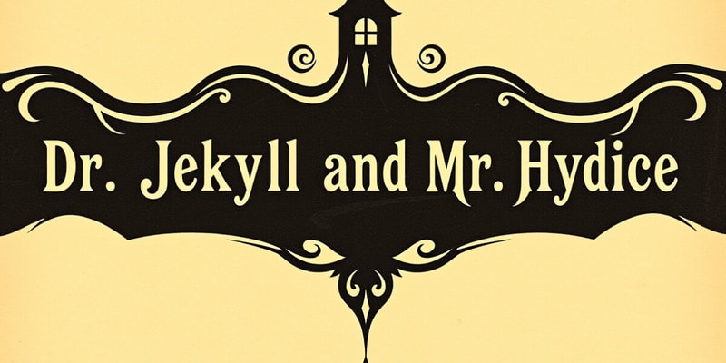 Dr. Jekyll and Mr. Hyde Chapter 8-9 Flashcards