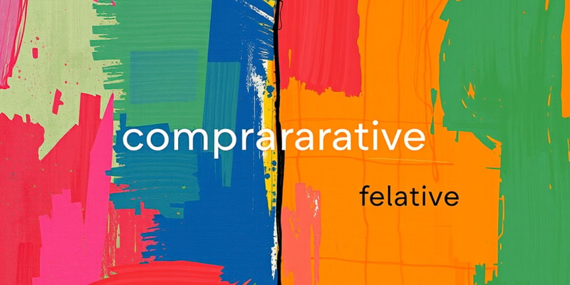 Comparatives and Superlatives Quiz