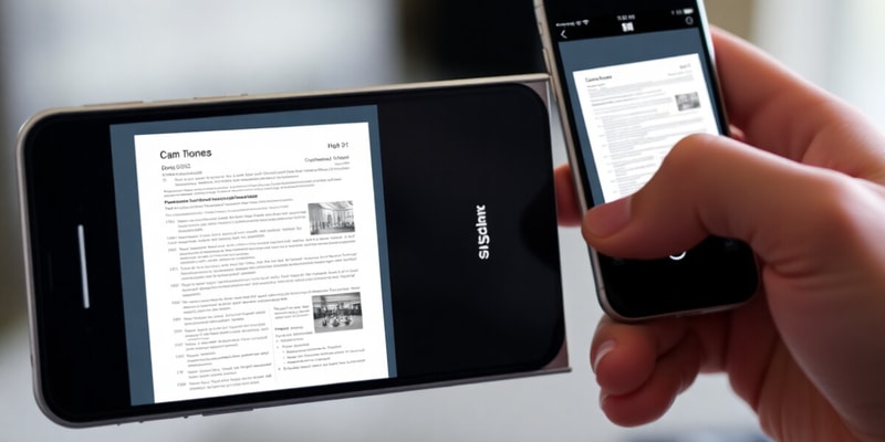 CamScanner Application Quiz