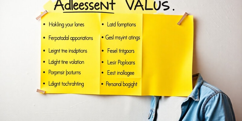 Valores en la Adolescencia