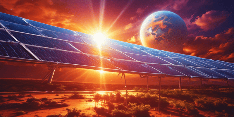 Solar Radiation and Its Impact on Earth
