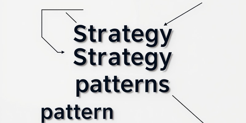 Software Engineering: Strategy Design Patterns