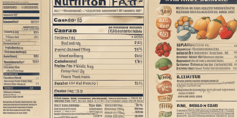 Nutrient Labeling: Carbohydrates and Fiber