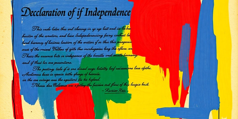 Purpose of the Declaration of Independence