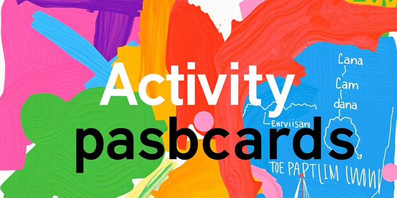 Flashcards sobre activitats