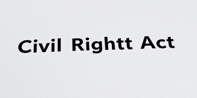 Civil Rights Laws Overview