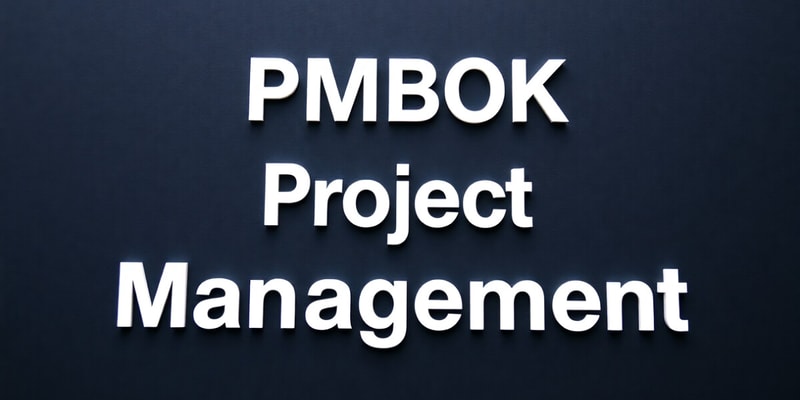 Gestion de projet - PMBOK et Clôture