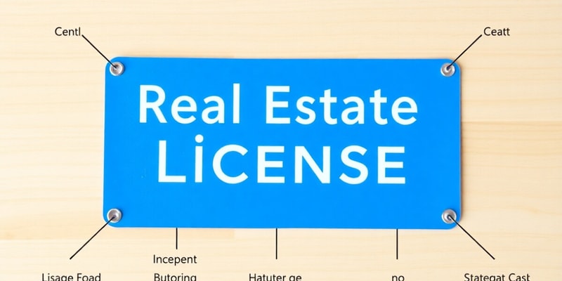 Real Estate License Types