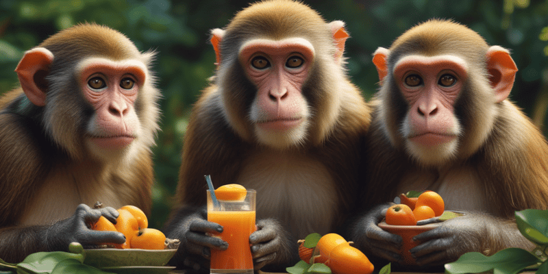 Monkeys Diet Quiz