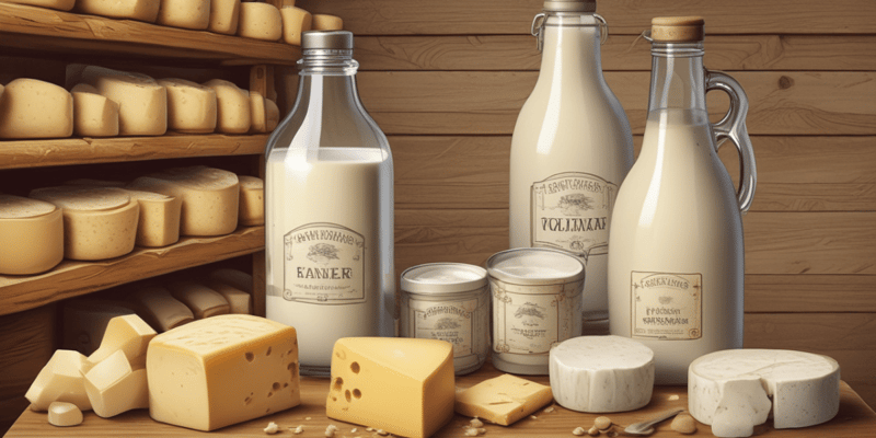Cheese Production: Milk Selection and Classification